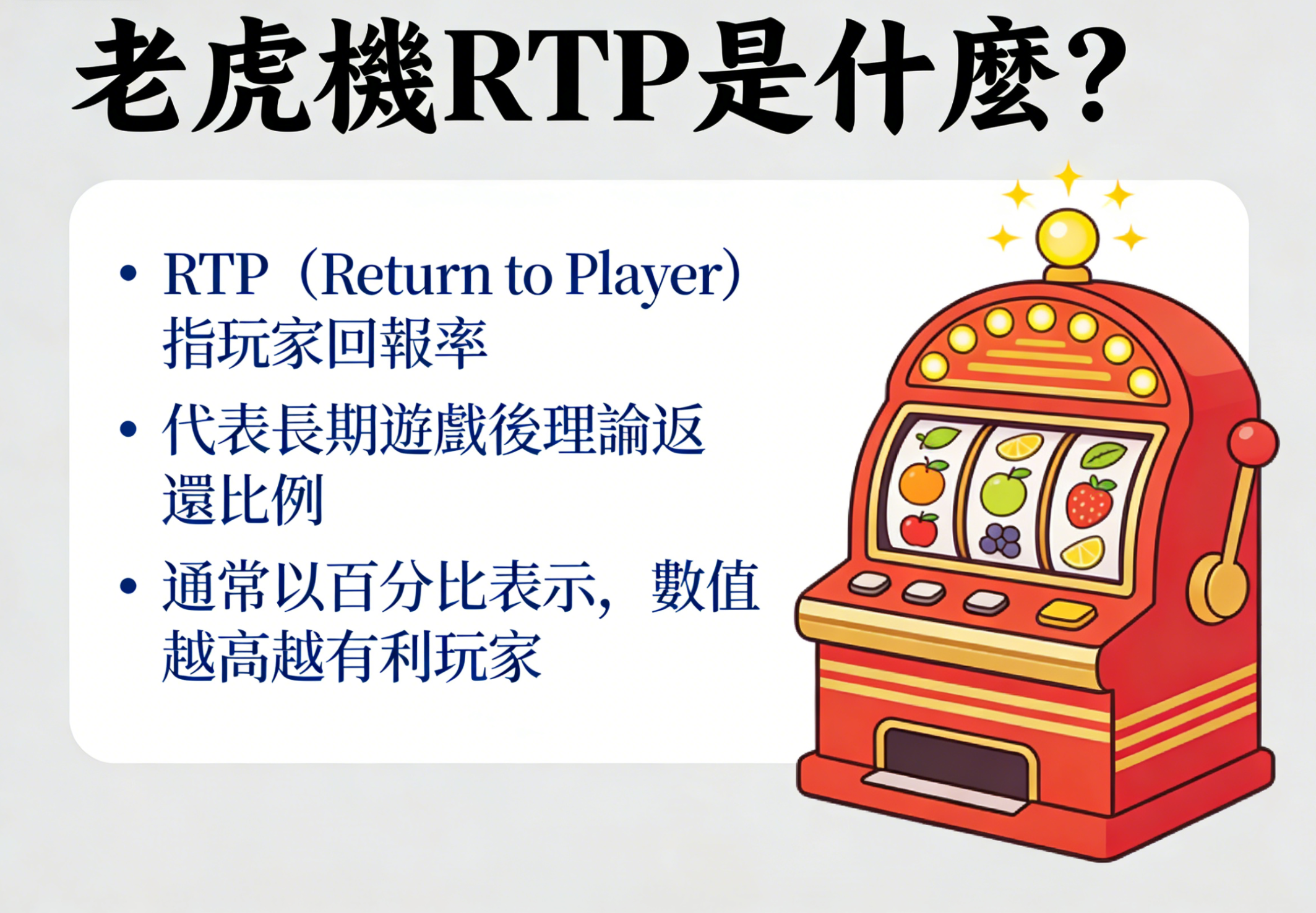 老虎機 RTP 意思
