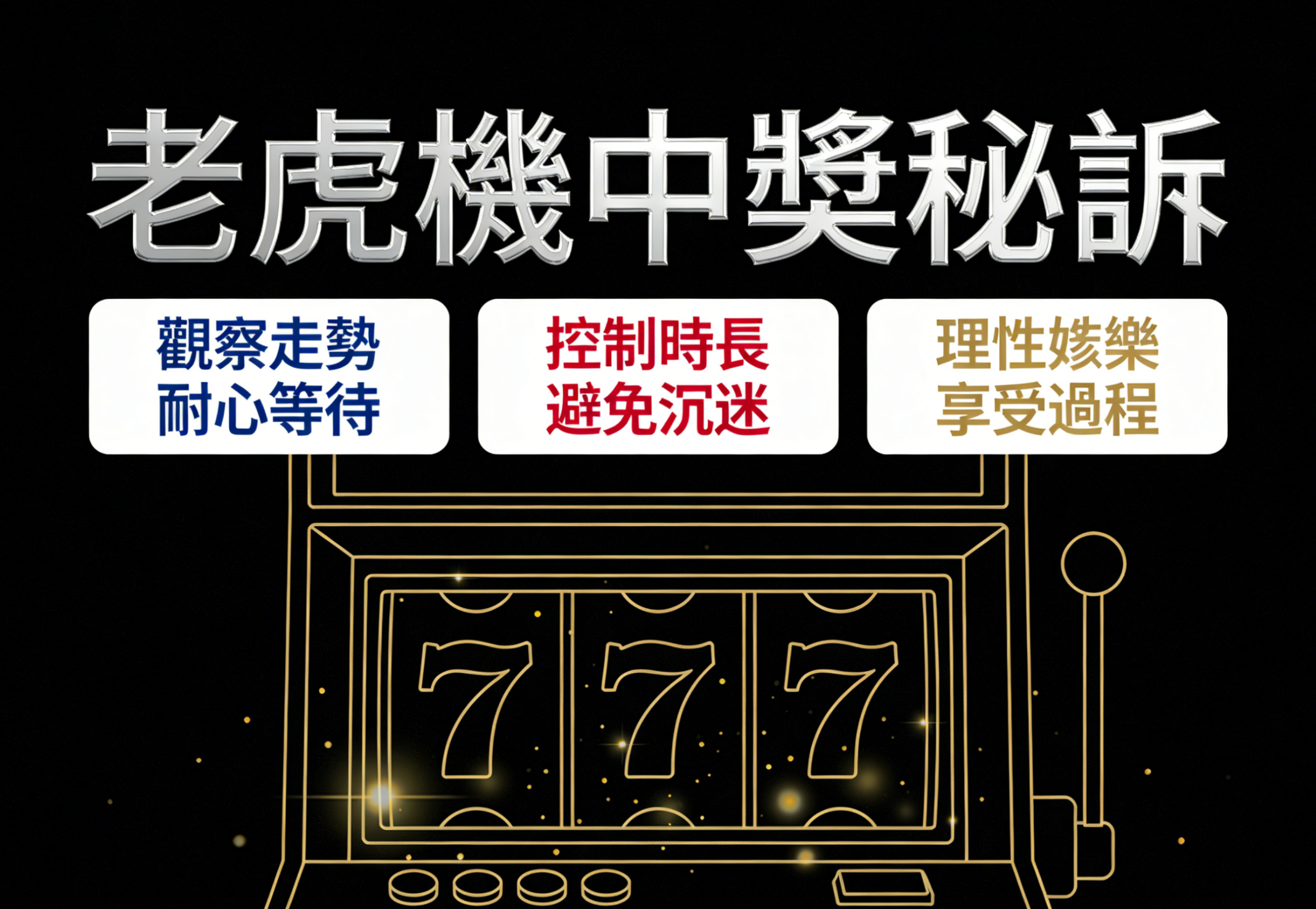 老虎機中獎秘訣